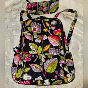 Vera bradley backpack set